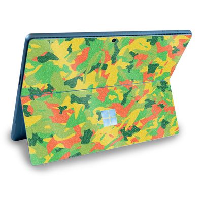 MightySkins Glossy Glitter Skin Compatible with Microsoft Surface Pro 9 (2022) - Spring Camouflage | Protective, Durable High-Gloss Glitter Finish | Easy to Apply | Made in The USA