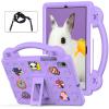 BLCshine Cute Kids Case for Galaxy Tab A7 10.4 2022 (SM-T503/T509)&2020 (SM-T500/T505/T507), Durable Shockproof EVA Protective Case with Handle/Kickstand/Shoulder Strap/DIY Cartoon Pattern,LightPurple view 1