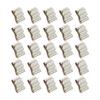 60pcs 301 Cord Wiring for Stainless Application Double- Clips Steel Silver Clamps Holder Clip Tie Suitable Double-Wire Trailer Boat Mm Panel Frame Auto Management Electrical view 1