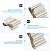 60pcs 301 Cord Wiring for Stainless Application Double- Clips Steel Silver Clamps Holder Clip Tie Suitable Double-Wire Trailer Boat Mm Panel Frame Auto Management Electrical view 3