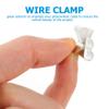 60pcs 301 Cord Wiring for Stainless Application Double- Clips Steel Silver Clamps Holder Clip Tie Suitable Double-Wire Trailer Boat Mm Panel Frame Auto Management Electrical view 4