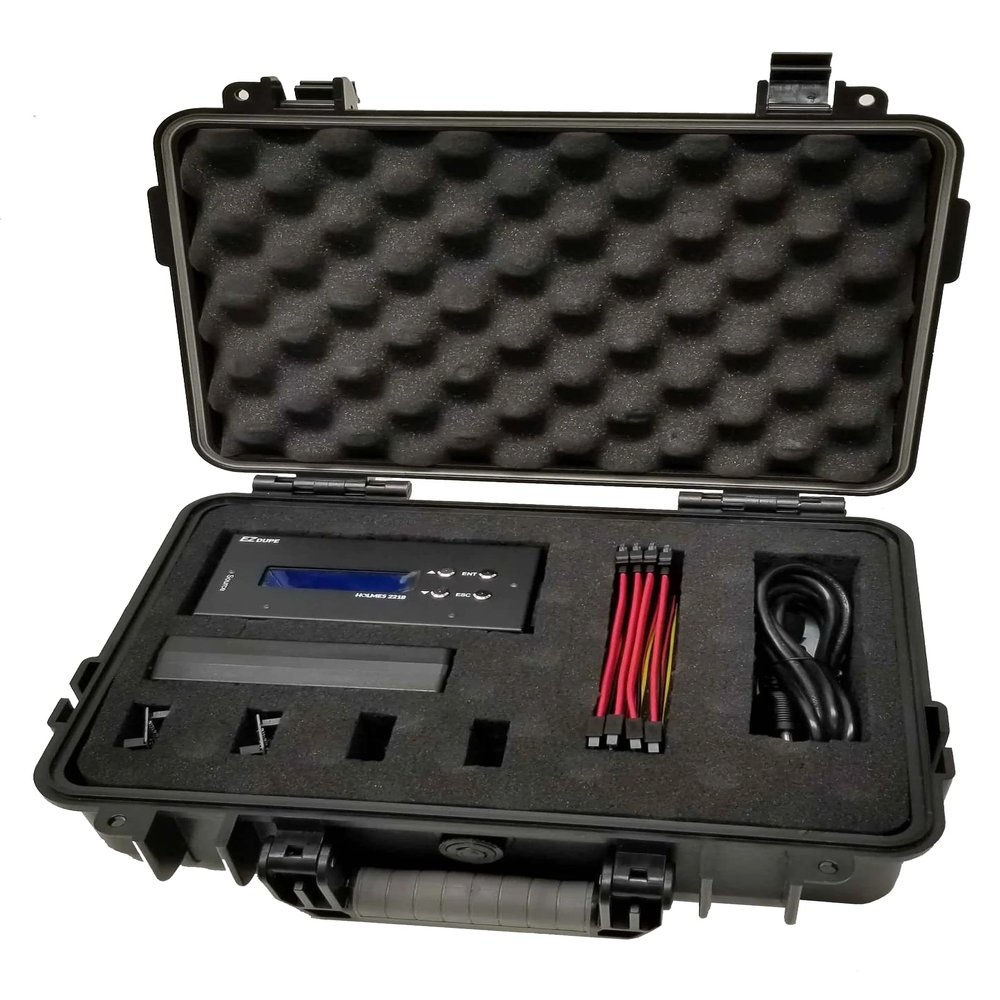 1 to 3 Forensic Hard Drive Duplicator - IDE/SATA 3.5" & 2.5" HDD/SSD Cloner Kit Holmes 221B (DM-HF2-HOLM221B)