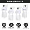 Andoer Studio Photography Light Kit Softbox Lighting Set Including 45W LED Light Bulbs/ 50x70cm Softbox/ 33 Inch White Photography Umbrella/ E27 Light Socket/ 2M Light Stands/ 3pcs Backdrops view 4