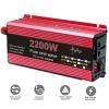 ROGHA Pure Sine Wave Inverter DC 12V/24V to AC 110V /220V 1600W Voltage Transformer Power Converter LED Display Power Converter,24V-220V view 2