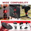 IFOOTAGE Cobra 3 Monopod Base,10" Desktop Mini Tripod,Small Camera Phone Tripod for,Monitor,Holder Clip,Mini Ball Head,LED Flash,1/4"&3/8" Automatic Switching Screw,Load up to 17.64lb/8kg view 2