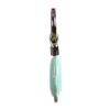 2 Pack KEEPXYZ Genuine Leather Keychain Holder Compatible with Airtag, Secure for Air Tag Keychain Holder Case Cover Key Chain Ring Accessories - Cyan V2.0 view 2
