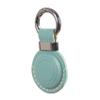 2 Pack KEEPXYZ Genuine Leather Keychain Holder Compatible with Airtag, Secure for Air Tag Keychain Holder Case Cover Key Chain Ring Accessories - Cyan V2.0 view 3