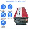 ROGHA Pure Sine Wave Power Inverter Power Converter 1200W 2000W 4000W 6000W Car Converter with LED Display: AC Outlets, Dual USB Ports,4000W-24V view 2