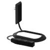 LIDER Flat-Face Outlet Extender with 3 Receptacles, Ultra-Thin Wall Plate Plug with Cord Extender and 3-Outlet Power Strip, 8ft Cord, LWE8-315-BK, ETL-Listed, Black view 1