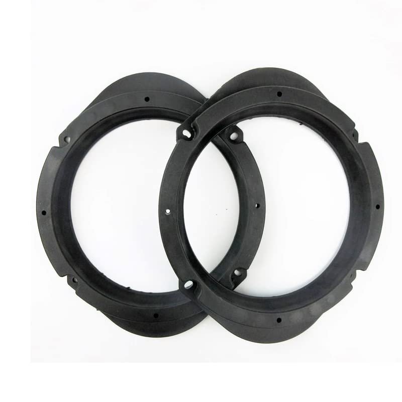 beler 2Pcs Black 5"x7" to 6.5" Speaker Installation Spacers Brackets Converters Adapters Fit for Mazda 3 5 6 8