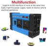 ROGHA 300W 500W Car Power Inverter 12V DC to 110V 220V AC Converter with 4 USB Dual AC Outlets Car Inverter,300W-110V view 3