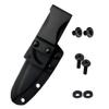 HolsterBuilder 180 Knife Belt Clip, Swiveled Flat Base with Secure Kydex Sheath Attachment, Tactical Knife Clip for DIY Holsters, Concealed Carry and Outdoor Gear, Comes with Mounting Hardware view 1
