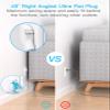 10Ft Flat Plug Power Strip, Ultra Thin Extension Cord - 3 Outlets 4 USB Ports (2 USB C) Desktop Charging Station, Cruise Ship Power Strip with No Surge Protection for Travel, Dorm Room Essentials view 2