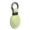 2 Pack KEEPXYZ Genuine Leather Keychain Holder Compatible with Airtag, Secure for Air Tag Keychain Holder Case Cover Key Chain Ring Accessories - Green V2.0 view 3