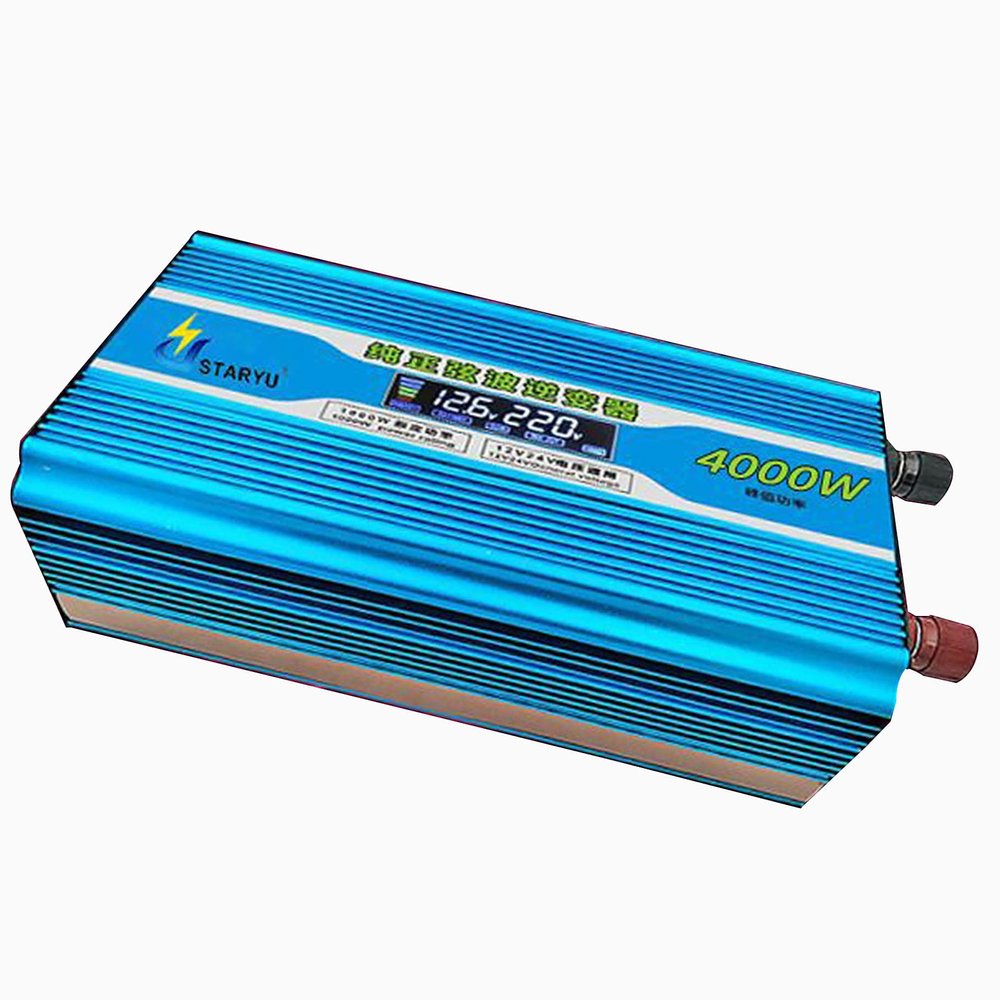 ROGHA Power Inverter 1500W /2500W /4000W/6000W Power Converter Pure Sine Wave Converter DC 12/24V, 48/60V, 60/72Vto AC 220V Dual USB Ports,2500W-48/60V