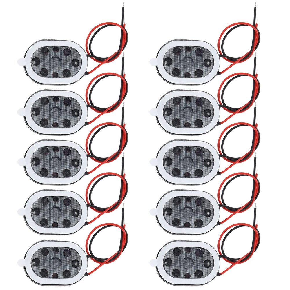 The Lord of the Tools 10Pcs 8 Ohm 1W Magnetic Speakers Replacement Mini Metal Speakers Mini DIY Magnetic Speaker Replacement Loudspeaker 20x14mm/ 0.78x0.55inch