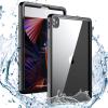 AdirMi Waterproof Case for iPad Pro 12.9 Inch 6th/5th Generation 2022/2021, IP68 Waterproof Full Body Protection Rugged Heavy Duty Shockproof Dustproof with Lanyard & Kickstand view 1