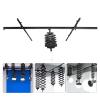 98" x 98" Pantograph Studio Ceiling Rail System Complete Kit with 43-200CM Photography Ceiling Lamp Hanger Studio Lighting Support Rail System (2.52.5M-C) view 1