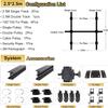 98" x 98" Pantograph Studio Ceiling Rail System Complete Kit with 43-200CM Photography Ceiling Lamp Hanger Studio Lighting Support Rail System (2.52.5M-C) view 2