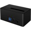 ICY BOX HDD/Hard Drive Docking Station USB 3.0 for SATA 2.5" & 3.5", Cloning Station and Hard Drive Reader, Adapter, External, Black, IB-1121-U3 view 3
