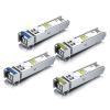 10Gtek 2-Pair of 1.25G SFP Bidi Transceiver, 1000Base-BIDI SingleMode Simplex LC Fiber Module for Cisco 1000BASE-BX3-U/1000BASE-BX3-D, Ubiquiti UniFi UF-SM-1G-S, SMF 1550nm/1310nm, DDM, up to 2km view 1