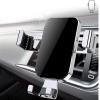TATSEN Car Bracket Metal Mirror Car Air Outlet Mobile Phone Navigation Bracket Snap-on Gravity Car Phone Bracketi (Color : Blue) view 4
