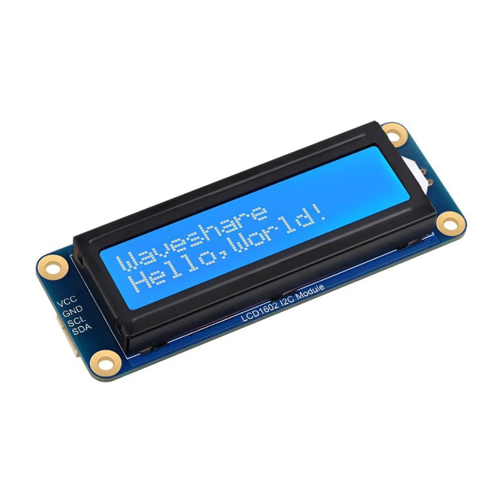 Coolwell LCD1602 Display Module for Raspberry Pi 4B+ 4B 3B+ 3B 2B+ Zero W WH Pico Jetson Nano ESP32 Ardui...I2C Display Module 3.3V/5V 16x2 Characters White Color Blue Background