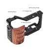 Andoer Camera Cage Aluminum Alloy Video Cage with Cold Shoe Mount 1/4 Inch & 3/8 Inch Threads Replacement for ZV-E10 Camera view 3