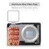 Andoer Camera Cage Aluminum Alloy Video Cage with Cold Shoe Mount 1/4 Inch & 3/8 Inch Threads Replacement for ZV-E10 Camera view 4