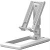 Foldable Phone Stand Tablet Phone Stand Universal Adjustable Desktop Phone Stand (Color : White, Size : 14 * 15cm) view 1