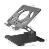 Aluminum Desktop Tablet Stand Dual Axis Design Height/Angle Adjustable Smartphone Holder Tablets Drawing Stand (Color : Black) view 2