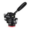 Andoer Compact Video Fluid Head Pan Tilt Tripod Head Panorama Ballhead Tripod Mount Aluminum Alloy 1/4 Inch Screw 10kg/22lbs Load Capacity with Handle Quick Release Plate view 1