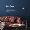 Relax Word Definition Meaning Wall Stickers Decor Quotes Removable Vinyl Definition Quote Wall Decals Boho for Kids Rooms Girls Boys Living Room Bedroom Kitchen Wall Art Decor 20x20in view 1
