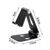 Mobile Phone Tablet Bracket Folding Bracket Portable Bracket Desktop Multi-Function Lazy Bracket (Color : Pink, Size : 7.5 * 8.5cm) view 2