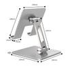 Aluminum Alloy Portable Holder Mobile Smartphone Support Tablet Stand for Mobile Holder Desk Cell Phone Holder (Color : Grey) view 2