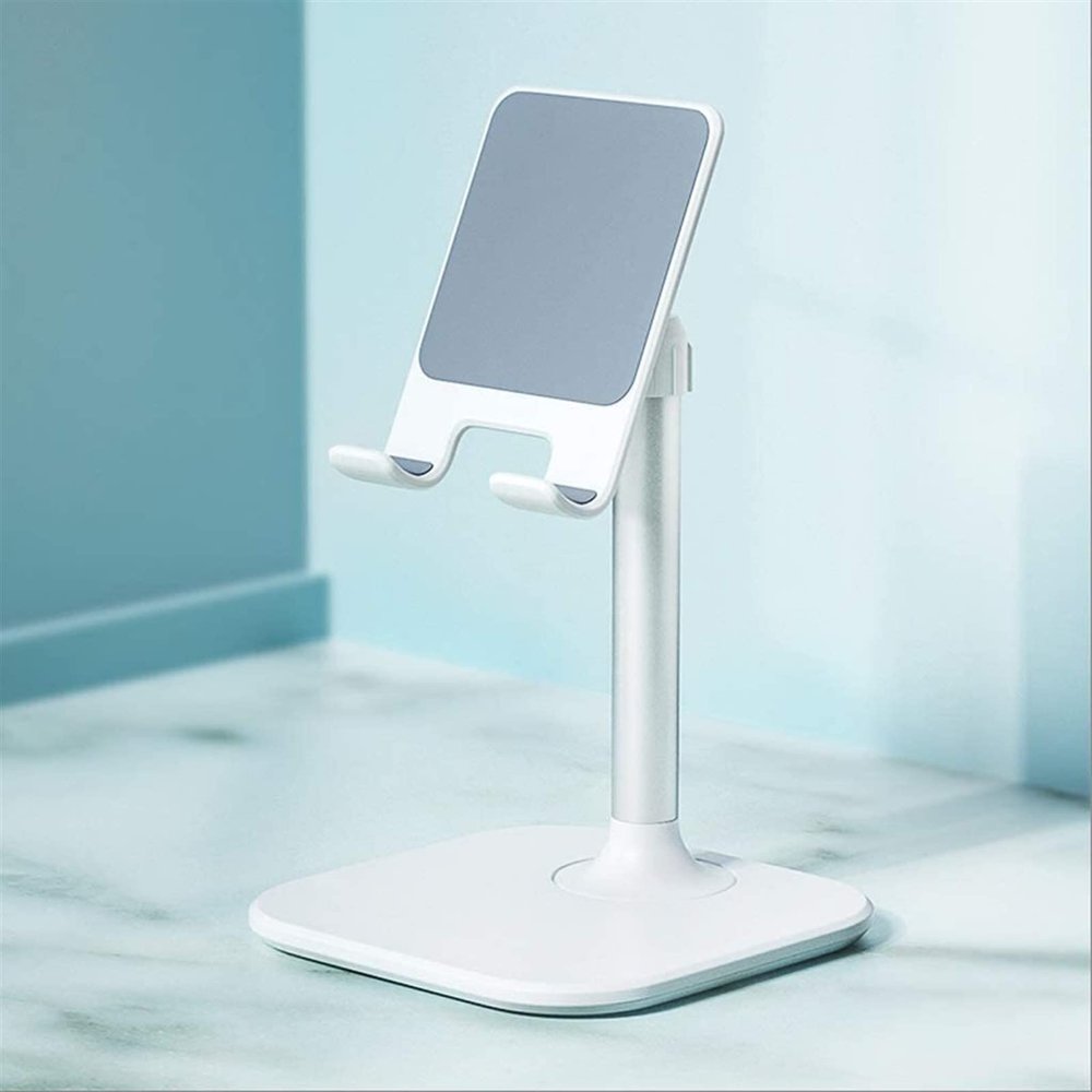 Alloy Lifting Desktop Tablet Phone Stand Holder Adjustable Tablet Desk Mobile Phone Mount (Color : Wit)