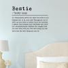 Bestie Wall Stickers Decor Quotes Removable Vinyl Bestie Wall Decals Boho for Kids Rooms Girls Boys Living Room Bedroom Kitchen Wall Art Decor 18in view 1
