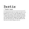 Bestie Wall Stickers Decor Quotes Removable Vinyl Bestie Wall Decals Boho for Kids Rooms Girls Boys Living Room Bedroom Kitchen Wall Art Decor 18in view 2