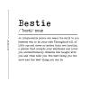 Bestie Wall Stickers Decor Quotes Removable Vinyl Bestie Wall Decals Boho for Kids Rooms Girls Boys Living Room Bedroom Kitchen Wall Art Decor 18in view 3
