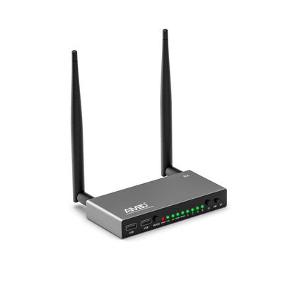 AIMIBO Wireless HDMI Receiver, 1 TX to 8 RXs, 5.8G Antenna, with KVM, IR Remote & Loop-Out Functions, 656FT/200M Long Range, Extra Receiver Need Pair with TX for First Using