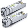 10Gtek 10GBase-SR SFP+ Transceiver, 10G 850nm MMF, up to 300 Meters, Compatible with Brocade 10G-SFPP-SR, Pack of 2 view 3
