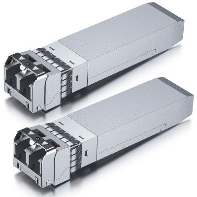 10Gtek 10GBase-SR SFP+ Transceiver, 10G 850nm MMF, up to 300 Meters, Compatible with Netgear AXM761, Pack of 2