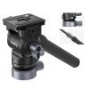 SmallRig Video Head with Leveling Base, Quick Release Plate for Arca Swiss and Adjustable Handle, Tripod Pan Tilt Head Fluid Head for Compact Cameras DSLR Cameras, Load up to 8.8lb/4kg view 1