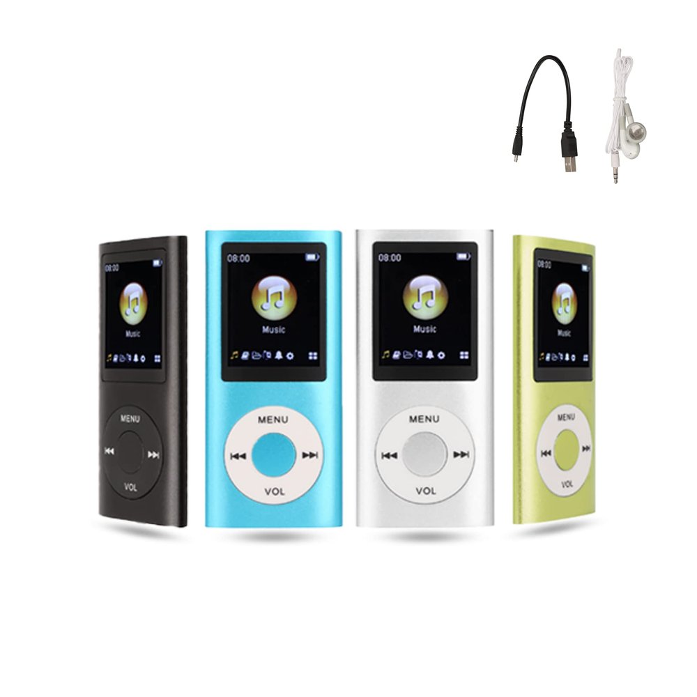 MP3 Music Player, MP3 Player, Portable MP3 Players, Slim 1.8 Inch LCD Screen, with Earphone, Supports MP3, WMA, FLAC, APE, AAC, OGG and ACELP, Supports Up to 64G not Included(Black)