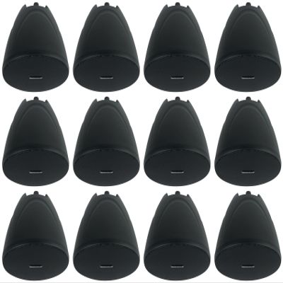 Rockville PEN-40T 4 in 70V Hanging Pendant Speaker, Black Finish, Commercial Restaurant Audio Installation, 12-Piece