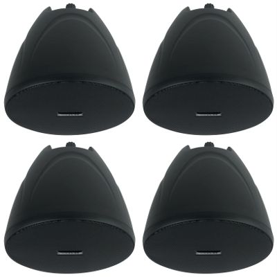 Rockville 4 PEN-40T Black 4" 70V Hanging Pendant Speakers Commercial/Restaurant