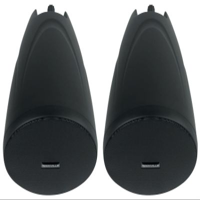 Rockville PEN-40T Black 70V/100V/8 Ohm 4 in Hanging Pendant Speaker Commercial/Restaurant, 2-Way Design, Detachable Euroblock Terminals, Eyelet Bracket Included, 3.5 Lbs Each, 2-Piece