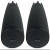 Rockville PEN-40T Black 70V/100V/8 Ohm 4 in Hanging Pendant Speaker Commercial/Restaurant, 2-Way Design, Detachable Euroblock Terminals, Eyelet Bracket Included, 3.5 Lbs Each, 2-Piece view 1