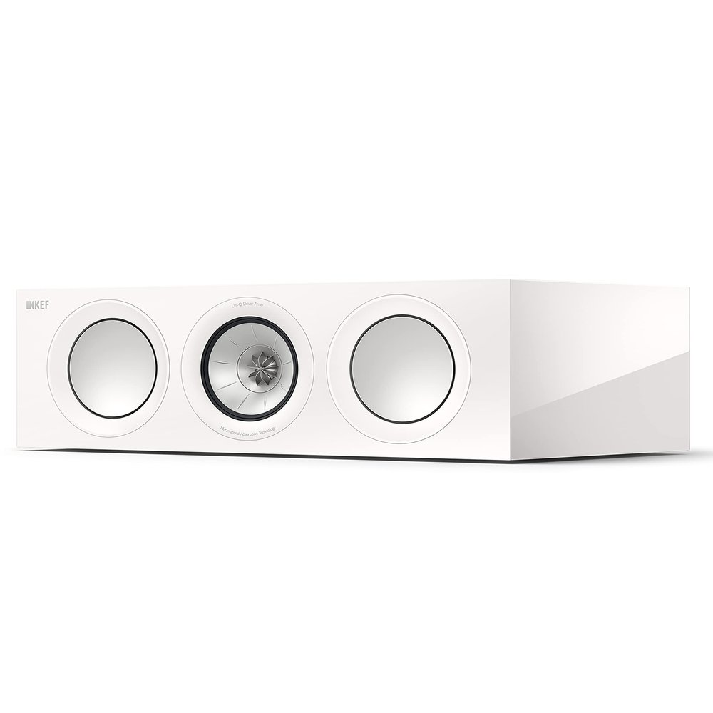 KEF R2 Meta Compact 3 Way Center Channel Speaker (Gloss White)