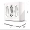 KEF R2 Meta Compact 3 Way Center Channel Speaker (Gloss White) view 4
